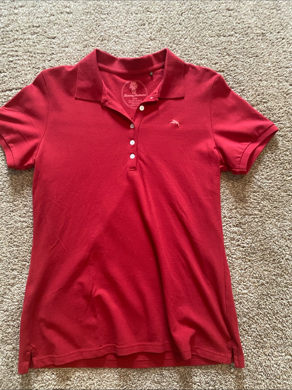 Tommy Bahama Red Polo Short Sleeve Tee